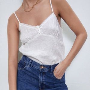 Zara linen tank top